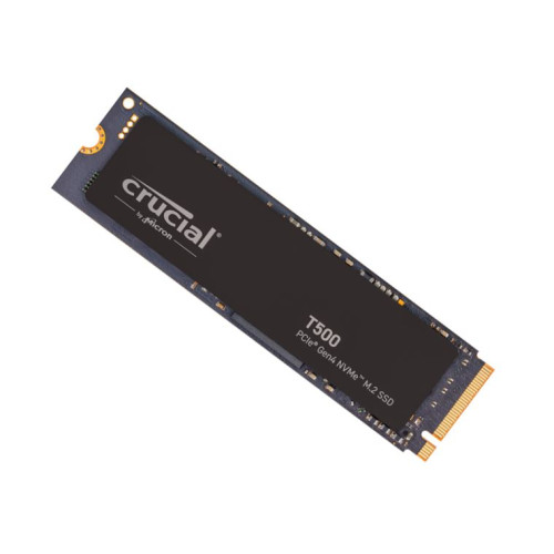 Crucial T500 500GB Gen4 NVMe SSD - 7200/5700 MB/s R/W 300TBW 1390K IOPs 1.5M hrs MTTF DirectStorage Acronis True Image Adobe Creative Cloud