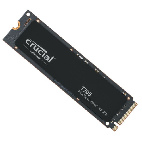 Crucial T705 4TB Gen5 NVMe SSD - 14100/12600 MB/s R/W 2400TBW 1500K IOPs 1.5M hrs MTTF DirectStorage for Intel 14th Gen  AMD Ryzen 7000