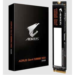 Gigabyte AORUS Gen4 5000E SSD 500GB PCI-Express 4.0x4, NVMe 1.4, Sequential Read ~5000 MB/s, Sequential Write 3800 MB/s