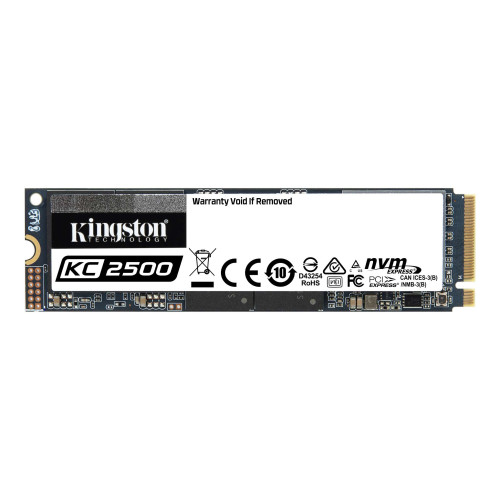 (LS) Kingston KC2500 2TB M.2 NVMe PCle SSD 3D NAND 3500/2900MB/s 375K/300K IOPS 1.2PBW XTS-AES 256 bit Encryption 2M hrs MTBF 5yr wty