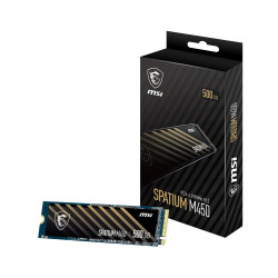 MSI SPATIUM M450 500GB M.2 NVME PCIE GEN4 SSD, 5 Year Warranty