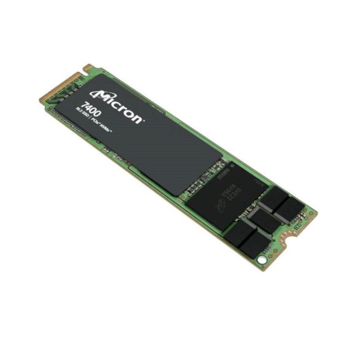 Micron 7400 Pro 480GB Gen4 NVMe Enterprise SSD M.2 4400/530 MB/s R/W 120K/25K IOPS 3800TBW 1DWPD 2M hrs MTTF Server Data Centre 5yrs