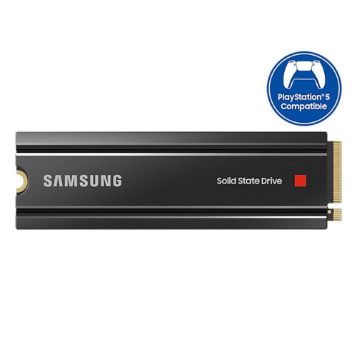 Samsung 980 Pro 1TB Gen4 NVMe SSD with Heatsink 7000MB/s 5000MB/s R/W 1000K/1000K IOPS 600TBW 1.5M Hrs MTBF for PS5 5yrs Wty