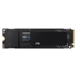 Samsung 990 EVO 2TB PCIe Gen4/5 NVMe SSD 5000MB/s 4200MB/s R/W 700K/800K IOPS 1200TBW 1.5M hrs V-NAND TLC AES 256-bit Encryption 5yr wty