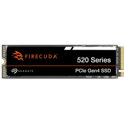 Seagate FireCuda 520 SSD 1 TB ZP1000GV3A012 up to 5,000/4,850 MB/s, plug-and-play SSD, handling upwards of 1,200 TB total bytes