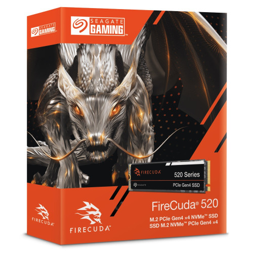 Seagate FireCuda 520 SSD 500 GB ZP500GV3A012  up to 5,000/4,850 MB/s, plug-and-play SSD, handling upwards of 1,200 TB total bytes