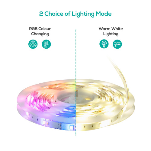 (LS) mbeat activiva 5m IP65 Smart RGB  Warm White LED Strip Lights