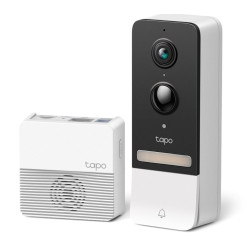 TP-Link Tapo D230S1 Smart Battery Video Doorbell, 2K 5MP Live View, Colour Night Vision, Water  Dust Resistant IP64