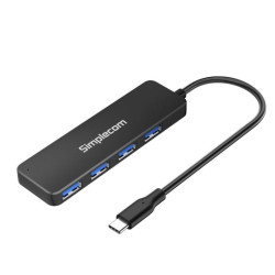 Simplecom CH340 Compact USB-C to 4 Port USB-A Hub USB 3.2 Gen1