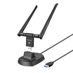 Simplecom NW811 AX1800 Dual Band WiFi 6 USB Adapter 802.11ax with 2x 5dBi High Gain Antennas(LS)