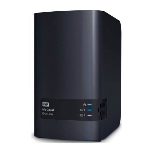 Western Digital WD My Cloud EX2 Ultra 4TB 2 Bay NAS 1.3GHz Dual-Core 1GB DDR3 RAID 2xUSB3.0 GbE LAN Sync Auto Backup 256 AES Encrypt Windows