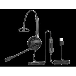 Fanvil HT301-U USB Mono Headset - OverThe Head Design, Suit For Small Office, Home Office (SOHO) Or Call Center Staff - USB Connection