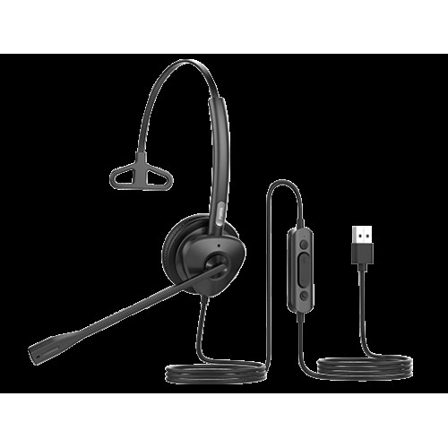 Fanvil HT301-U USB Mono Headset - OverThe Head Design, Suit For Small Office, Home Office (SOHO) Or Call Center Staff - USB Connection