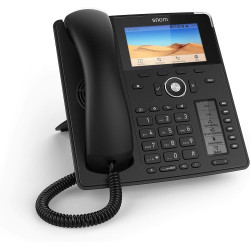 SNOM D785N SIP Desk Phone, 4.3 Inch Colour Display, 480 x 272 Pixels, HD Audio, USB, 48 Self-Labeling Keys