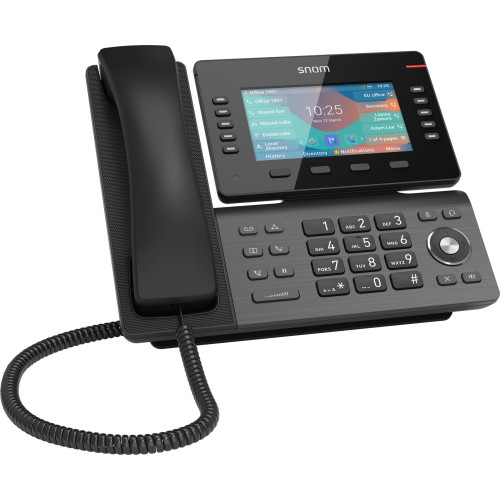 SNOM D865 USB-A DeskTelephone, HD Audio, Hands Free Capability, Bluetooth, Superior Audio Quality,Security (TLS  SRTP)