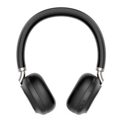 Yealink BH76 Teams Certified Bluetooth Wireless Stereo Headset, Black, ANC, USB-A, Rectractable Microphone, 35 hours battey life