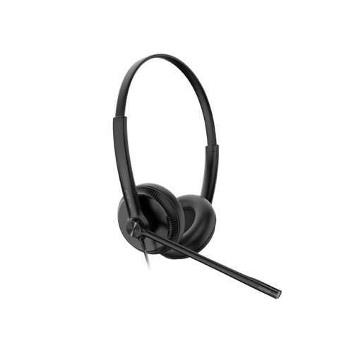 Yealink TEAMS-UH34SE-D-C  Teams Certified Wideband Noise Cancelling Headset,USB-C and 3.5mm Jack,Leather Ear Piece,Controller with Teams Button,Stereo