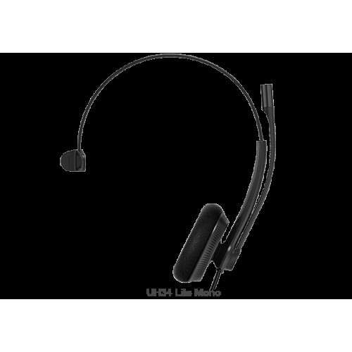 Yealink UH34 Lite Mono Wideband Noise Cancelling Microphone - USB Connection, Foam Ear Cushions, Designed for Microsoft Teams