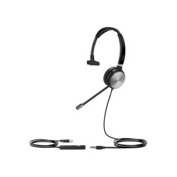 Yealink UH36 Mono Wideband Noise Cancelling Headset - USB-C / 3.5mm Connections, Designed for UC, Simple Call Management, HD Voice,  LED Indicator