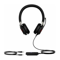 Yealink UH38 Dual Mode USB and Bluetooth Headset, Dual, USB-C, UC Call Controller with Built-In Battery Dual Noise-Canceling Mics, Busy Light