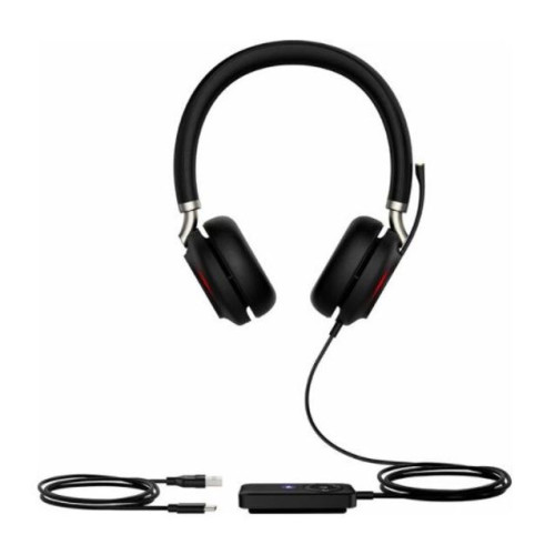 Yealink UH38 Dual Mode USB and Bluetooth Headset, Dual, USB-C, UC Call Controller with Built-In Battery Dual Noise-Canceling Mics, Busy Light