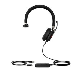 Yealink UH38 Dual Mode USB and Bluetooth Headset, Mono, Usb-A, UC Call Controller, Dual Noise-Canceling Mics, Busy Light