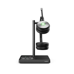 Yealink TEAMS WH62 Dual DECT Wireless Headset, Busylight On Headset, Leather Ear Cushions, Acoustic Shield Technology, Built-in Ringer