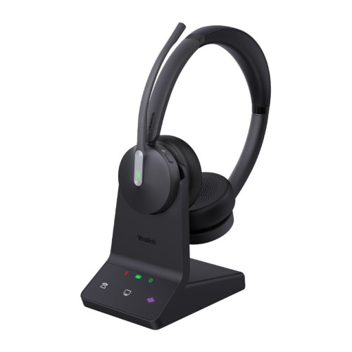 Yealink WH64 Dual UC DECT Wireless Headset, DECT  Bluetooth Wireless Technology,3-Mic Noise Cancellation,UC Certified, Charging Stands, Carrying Bag