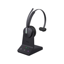 Yealink WH64 Mono Teams DECT Wireless Headset, DECT  Bluetooth Wireless Technology, 3-Mic Noise Cancellation, Charging Stands, Carrying Bag