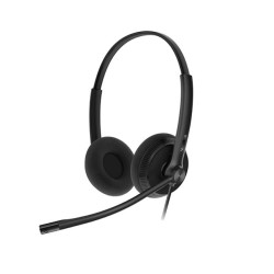 Yealink YHS34 Lite Dual Wideband Noise-Canceling Headset, Binaural Ear, RJ9, QD Cord, Foamy Ear Cushion, Hearing Protection