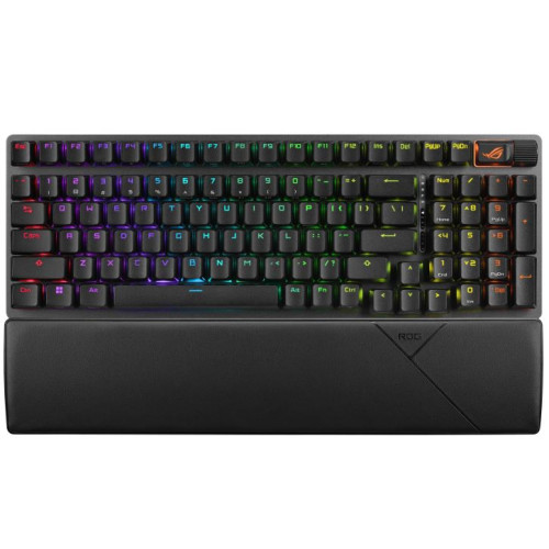 ASUS ROG STRIX SCOPE II 96 WL Snow Switch Wireless Gaming Mechanical Keyboard, Tri-mode Connection, Streamer hotkeys, PBT Keycaps