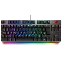 (On Special) ASUS X801 ROG STRIX SCOPE TKL Deluxe Red Switch Wired Mechanical RGB Gaming Keyboard, Cherry MX Red Switches