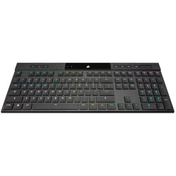 CORSAIR K100 RGB AIR Wireless Ultra-Thin Mechanical Gaming Keyboard, Backlit RGB LED, CHERRY ULP Tactile, Black