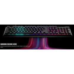 CORSAIR K55 CORE RGB  Gaming Keyboard Dynamic Five Zone RGB, Six Macro Keys Spill Resistant. 6 onbaord Effects, ICUE, 2024