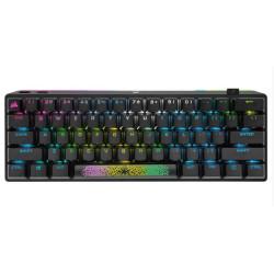 CORSAIR K70 PRO MINI WIRELESS RGB 60% Mechanical Gaming Keyboard, Backlit RGB LED, CHERRY MX SPEED, Black, Black PBT Keycaps