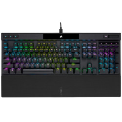 CORSAIR K70 RGB PRO Mechanical Gaming Keyboard, Backlit RGB LED, CHERRY MX SPEED, Black, Black PBT Keycaps Professional Gaming