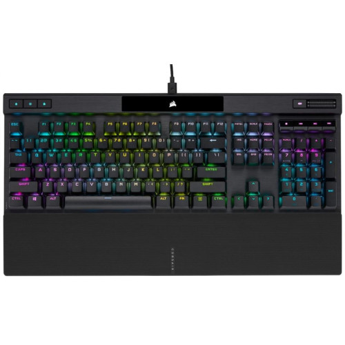 CORSAIR K70 RGB PRO Mechanical Gaming Keyboard, Backlit RGB LED, CHERRY MX SPEED, Black, Black PBT Keycaps Professional Gaming