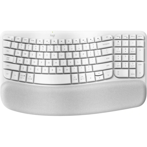 Logitech Ergo Series Wave Keys Wireless Ergonomic Keyboard (Off-white)