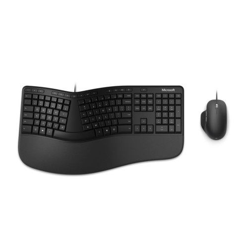 Microsoft Ergonomic Desktop Wired USB Mouse  Keyboard Black( LS)