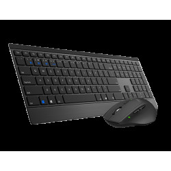 RAPOO 9500M Bluetooth  2.4G Wireless Multi-mode Keyboard Mouse Combo Black - 1300DPI 4.5mm Ultra-Slim