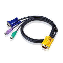 Aten KVM Cable 3m with VGA  PS/2 to 3in1 SPHD  to suit CS7xE, CS13xx, CS17xxA, CS17xxi, CL5xxx, CL10xx, KL91xx, KN91xx