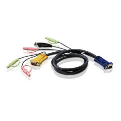 Aten KVM Cable 1.8m with VGA, USB  Audio to 3in1 SPHD suit CS173xB, CS173xA, CS175x