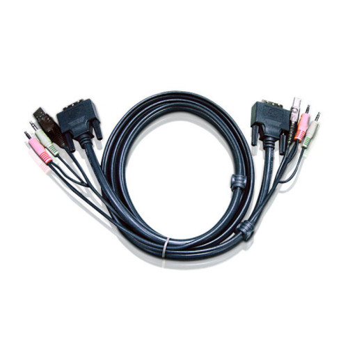 Aten KVM Cable 3m with DVI-D (Single Link) USB  Audio to DVI-D (Single Link), USB  Audio (LS)