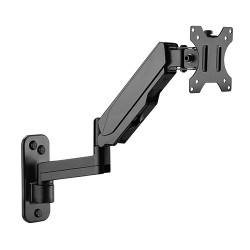 Brateck Single Screen Wall Mounted Articulating  Gas Spring Monitor Arm 17