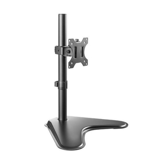 Brateck Single Free Standing Screen Economical double Joint Articulating Stell Monitor Stand Fit Most 13