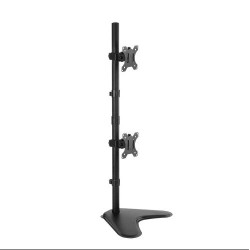 Brateck Dual Free Standing Screens Economical Double Joint Articulating Steel Monitor Stand Fit Most 13
