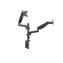 Brateck Dual Monitor Full Extension Gas Spring Dual Monitor Arm (independent Arms) Fit Most 17