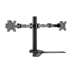Brateck Dual Free Standing Monitors Affordable Steel Articulating Monitor Stand Fit Most 17