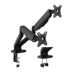 Brateck Cost-Effective Spring-Assisted Dual Monitor Arm Fit Most 17