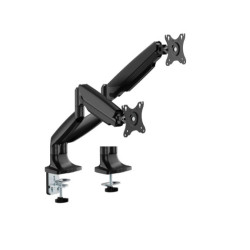 Brateck LDT82-C024E-BK DUAL SCREEN HEAVY-DUTY MECHANICAL SPRING MONITOR ARM For most 17